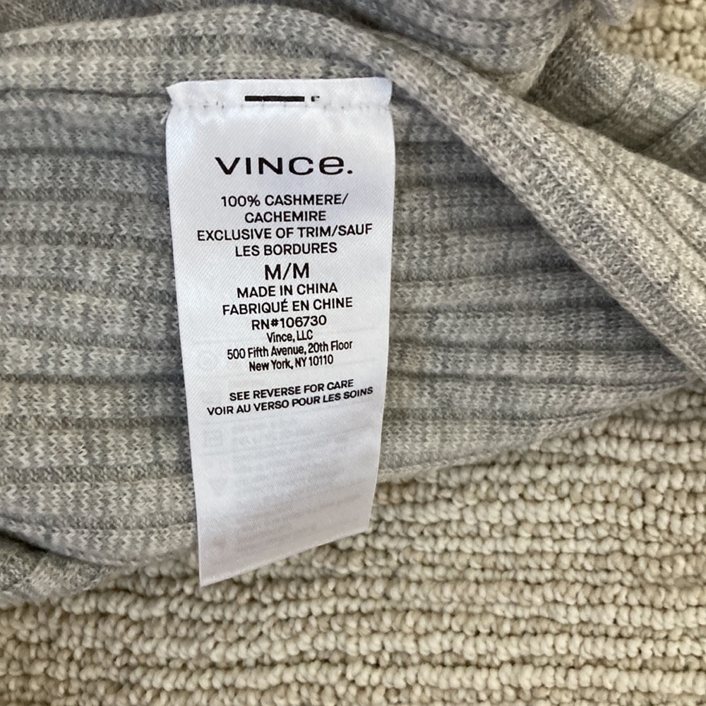 Vince Mixed Rib Cashmere Sweater - Picture 3 of 6